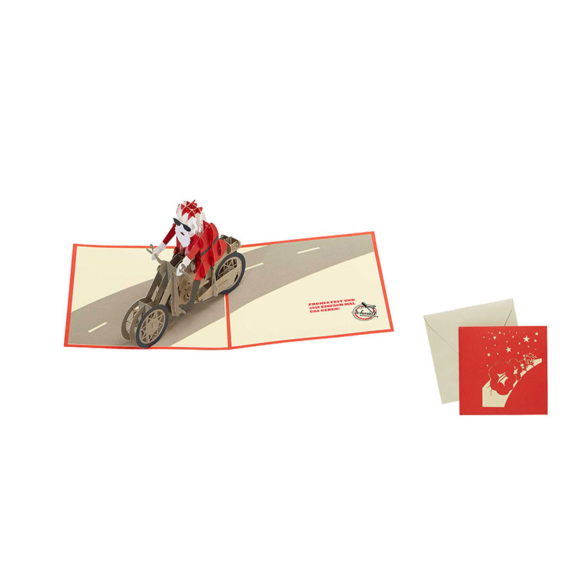 Pop-Up Biker (Grußkarte) in weiß – Nr. 58130990