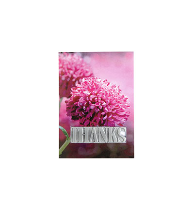 THANKS-Karte, Floral